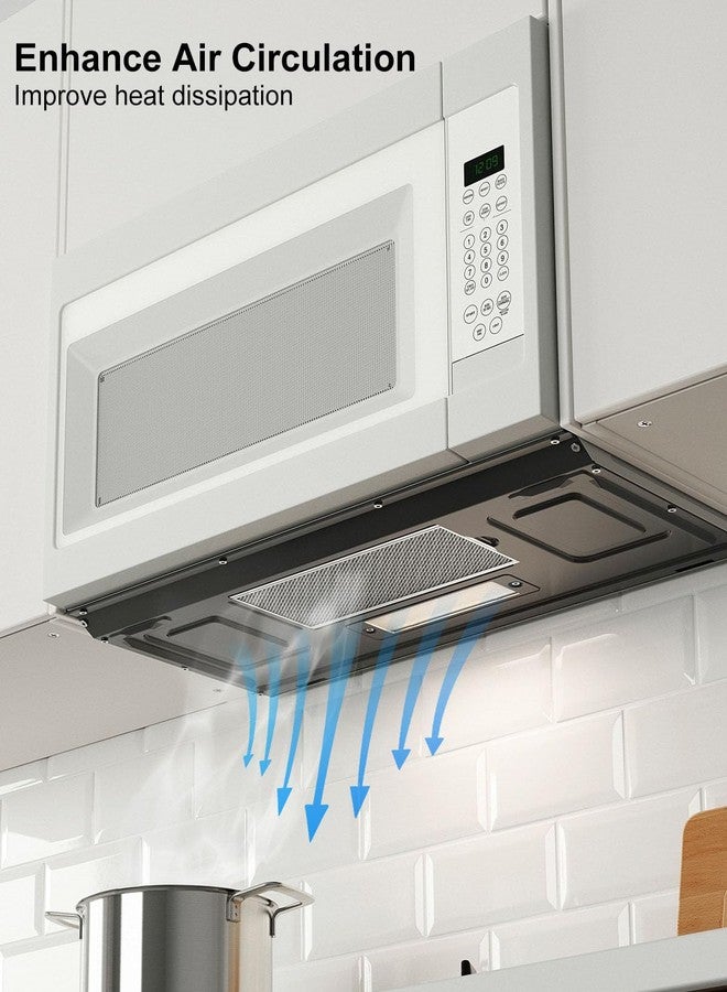HUQUZN 6 فلاتر شحوم للميكروويف مقاس 11.5 بوصة، مناسبة لأفران الميكروويف GE CVM519P2P8S1 و Hotpoint RVM5160DH8WW، بديلة للأرقام WB02X35491 و AP6985256 و PS12749195 و EAP12749195، قطعتان - Image 3